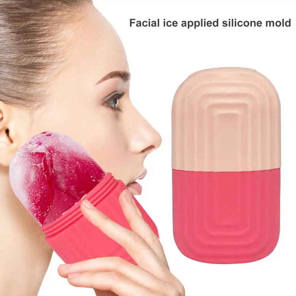 Ice Roller Face Massager Reusable Ice Compress Puffy Eye Bag Removal Pores Shrink Face Silicone Ice Mold Women Skin Care Tool