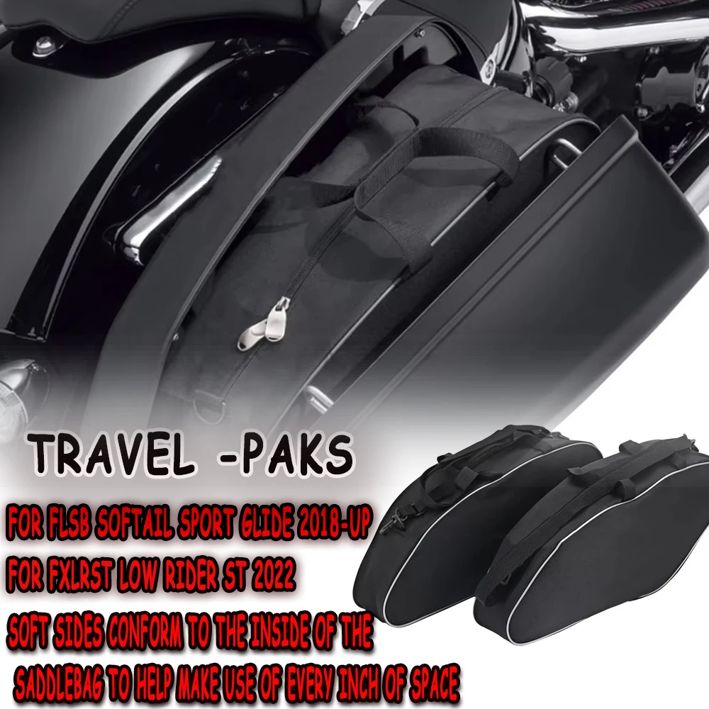 

Жесткая седельная сумка для мотоцикла, багажные вкладыши, туристический пакет, мягкие сумки-вкладыши для FLSB Softail Sport Glide FXLRST Low Rider ST 2022