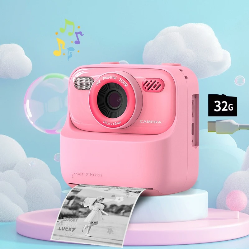 

Children Digital Camera Photography Instant Camera 1080P HD Dual Lens Kids Video Recorder Toys for Girls Boys Best Birthday Gift