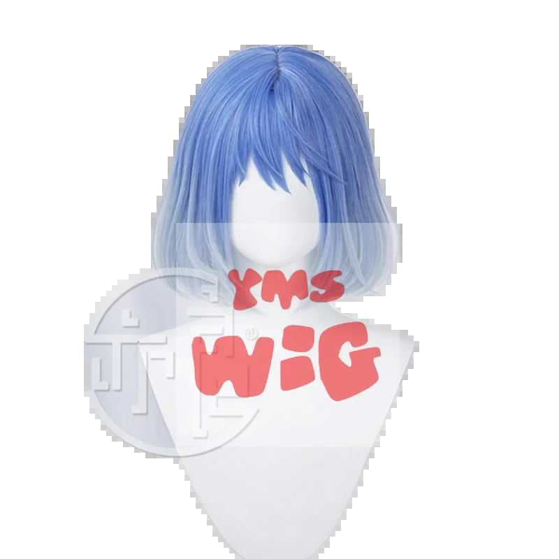 Prevendita Gioco LOL Irelia Parrucca Cosplay 35 cm Sfumatura di Colore Blu Parrucche Cosplay da Donna Capelli Sintetici Resistenti al Calore