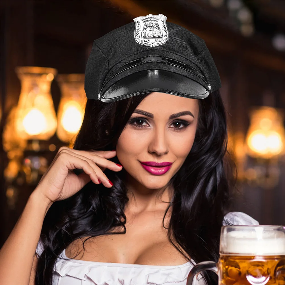 

Полицейская шляпа для мужчин и женщин, реалистичная удобная кепка для ролевых игр для костюмированной вечеринки, фестиваля, сценического шоу, подарок на день рождения, украшение