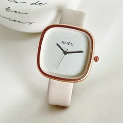 Reloj Simple para Mujer, Reloj de cuarzo a escala Ins, relojes de pulsera con puntero versátil para Mujer, relojes con temperamento, Reloj para Mujer, triangulación de envíos