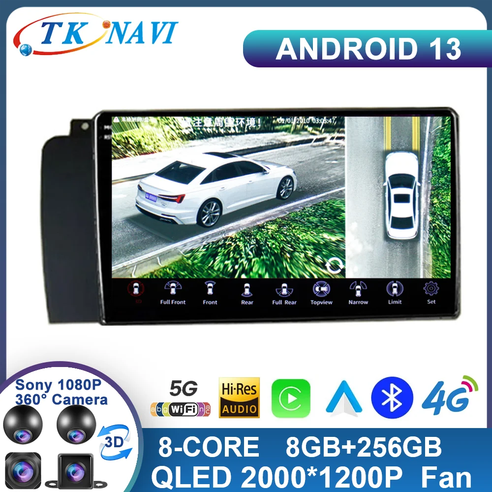 

Android 13 For Volvo XC70 V70 S60 2004 - 2008 Auto Multimedia GPS Navigation Car Radio Stereo Built-in Carplay WIFI No 2Din DVD