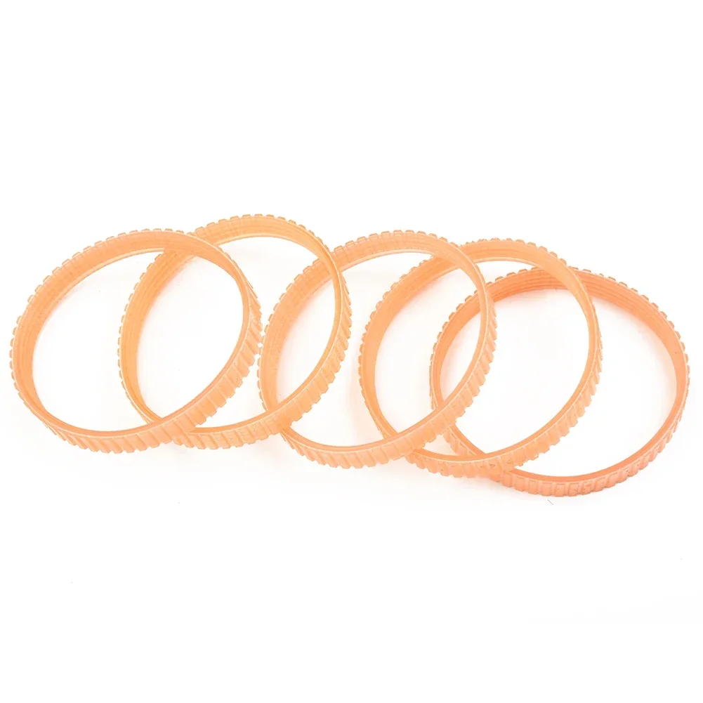 Protable Reliable Drive Belt Strap Good Strength Heat Resistance Orange Polyurethane(PU) High Quality Planer 5Pcs