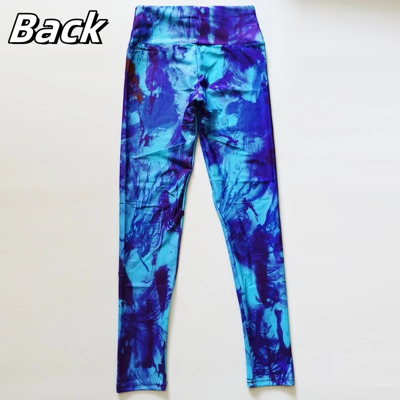 Tie Dye Leggings Gym Women Tights S-XXXL High Waist Push Up Booty Scrunch Sportswear Plus size Fitness Running Workout Leggings