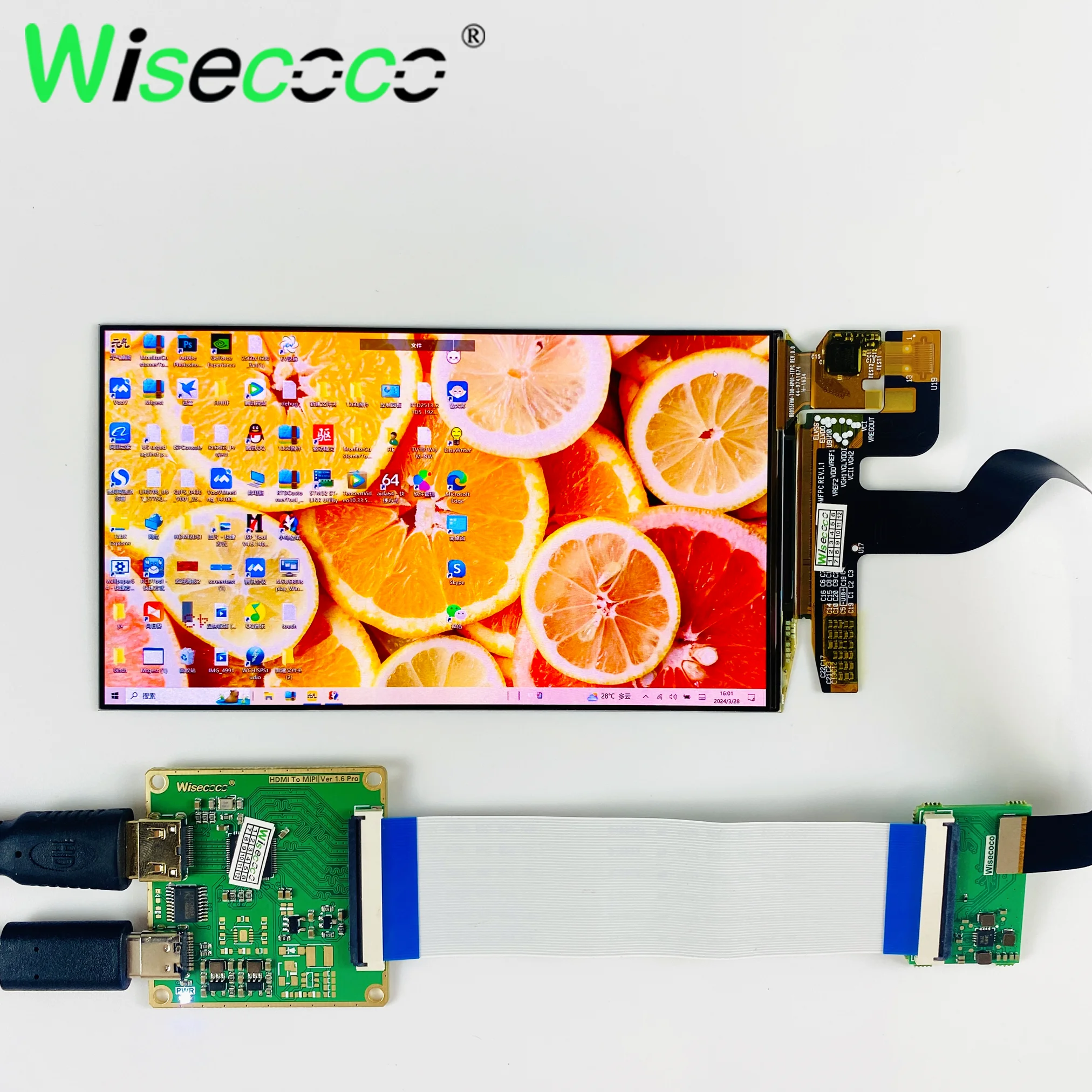 OLED 5.5 INCH 1920x1080 TOUCH SCREEN FHD AMOLED SCREEN DISPLAY 60Hz USB-C DRIVER BOARD RASPBERRY PI WIN 10 11 OLED TOUCH PANEL