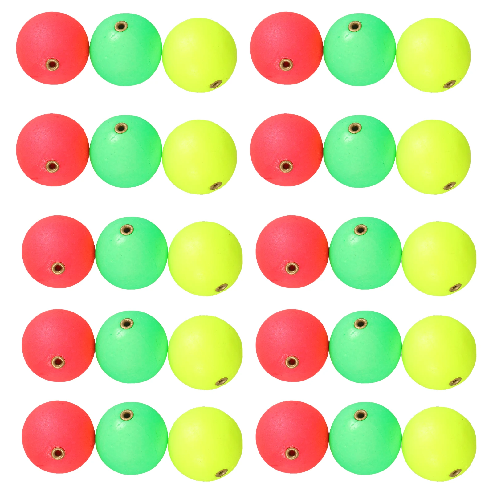 

30pcs Float Ball Fishing Spherical High Buoyancy Foam for Angling Floats Bright Visible Easy Detection with