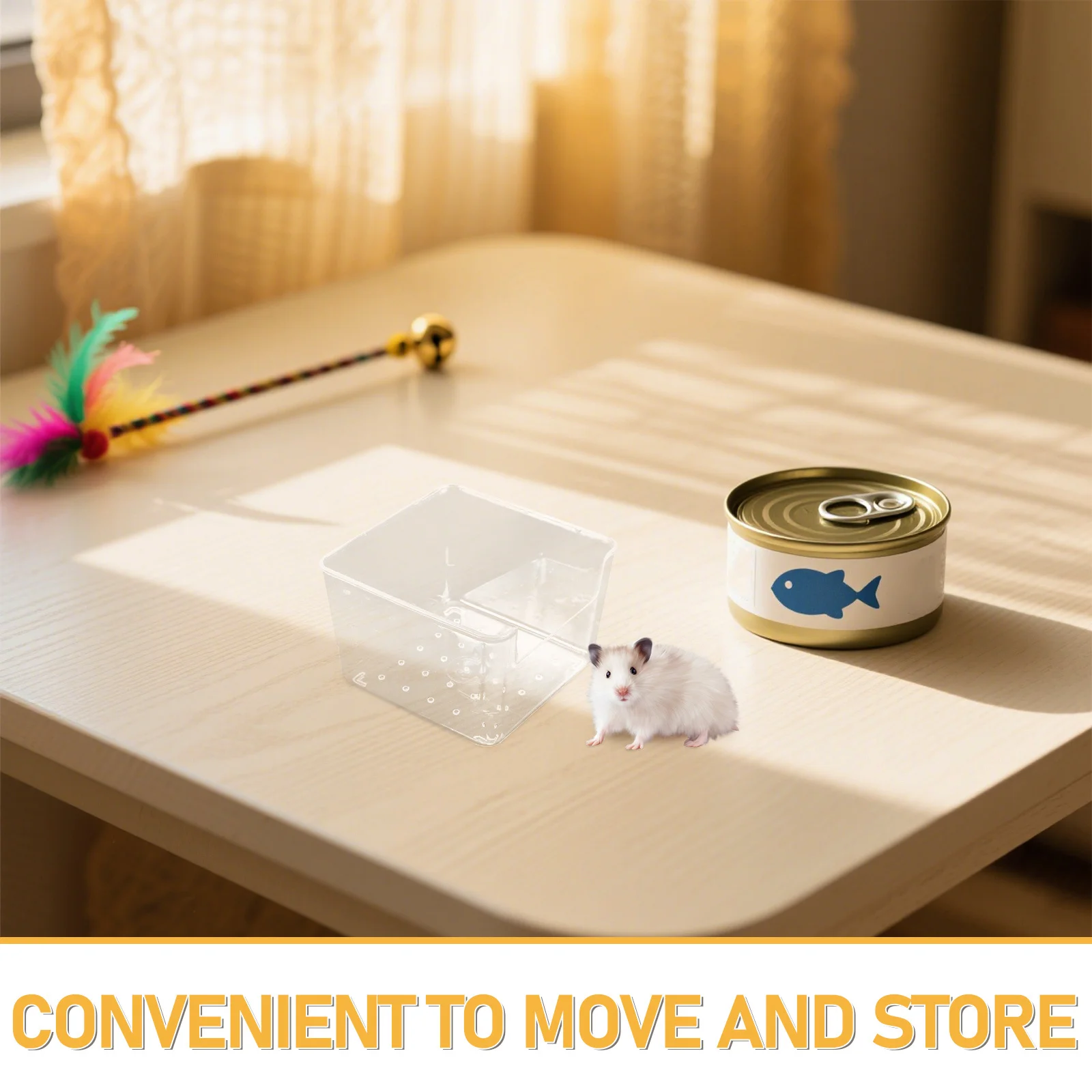 4 قطعة صينية دش الهامستر صندوق حمام رمل بلاستيكي شفاف حاوية حفر مربعة ملحقات حمام الحيوانات الأليفة الصغيرة للهامستر