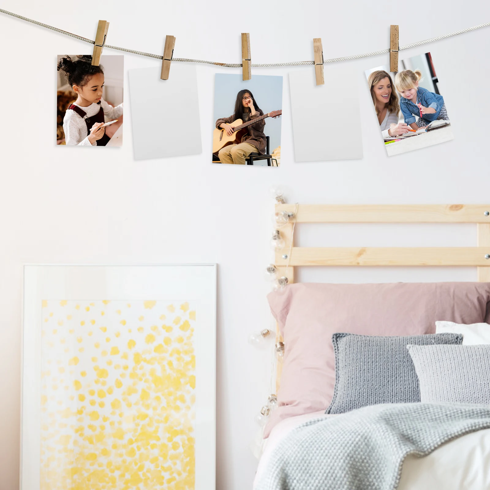 

6pcs Sublimation Aluminum Blanks Metal Photo Frames White Alloy Panels for Party Home Decor Heat Transfer Signage Simulation