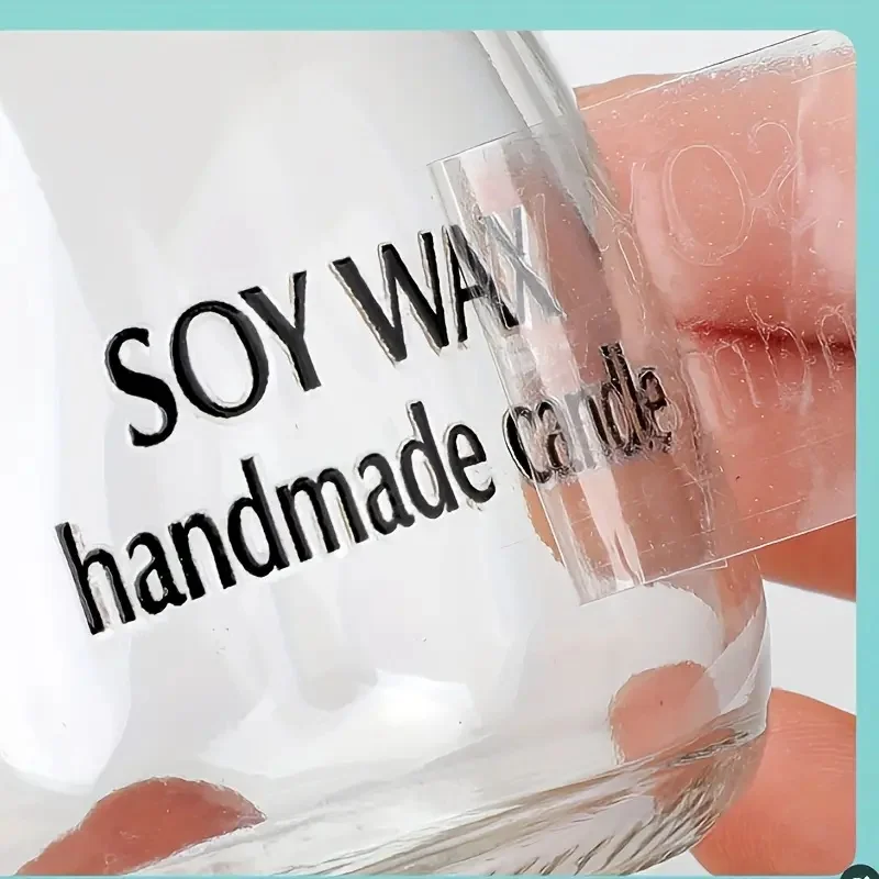 100 PCS Stiker Transfer DTF Emas Custom Logo Perusahaan untuk Botol Pernikahan, Tas Kemasan, Kotak, Stiker Transfer Personal