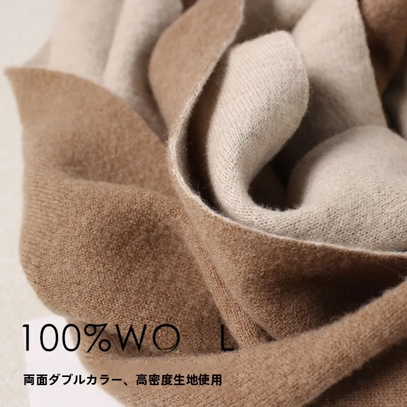 nouvelle-Echarpe-en-laine-kaki-double-face-pour-femme-2025-–-chaude-tendance-et-unisexe-–-accessoire-hiver-couleur-unie