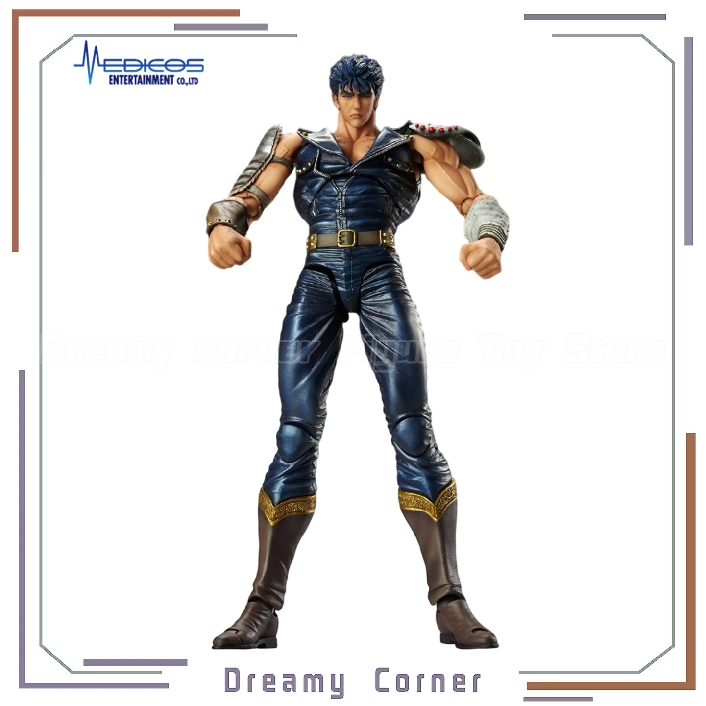 

【In Stock】Original MEDICOS-E SUPER ACTION STATUE Fist of The North Star Kenshiro Action Figure Toys Model