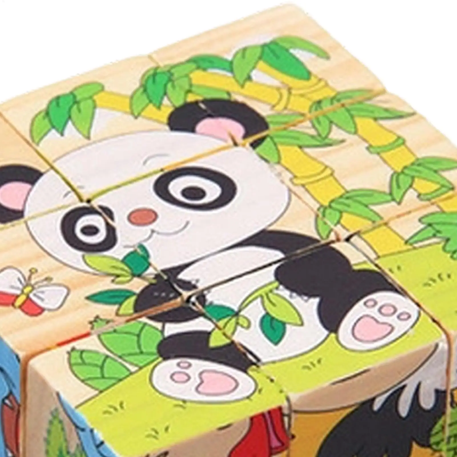 

3D Wood Cube Puzzle STEM Toy Brain Teaser Puzzles For Boys Girls Home Classroom School Bedroom Study Playroom Birthday Holiday