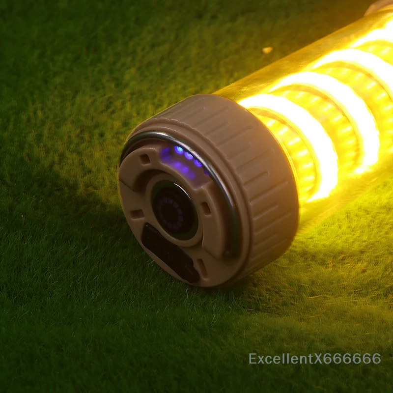 Long Range Strong Light Flashlight Type-C Charging Atmosphere Searchlight Portable Emergency Outdoor Tent Camping Light