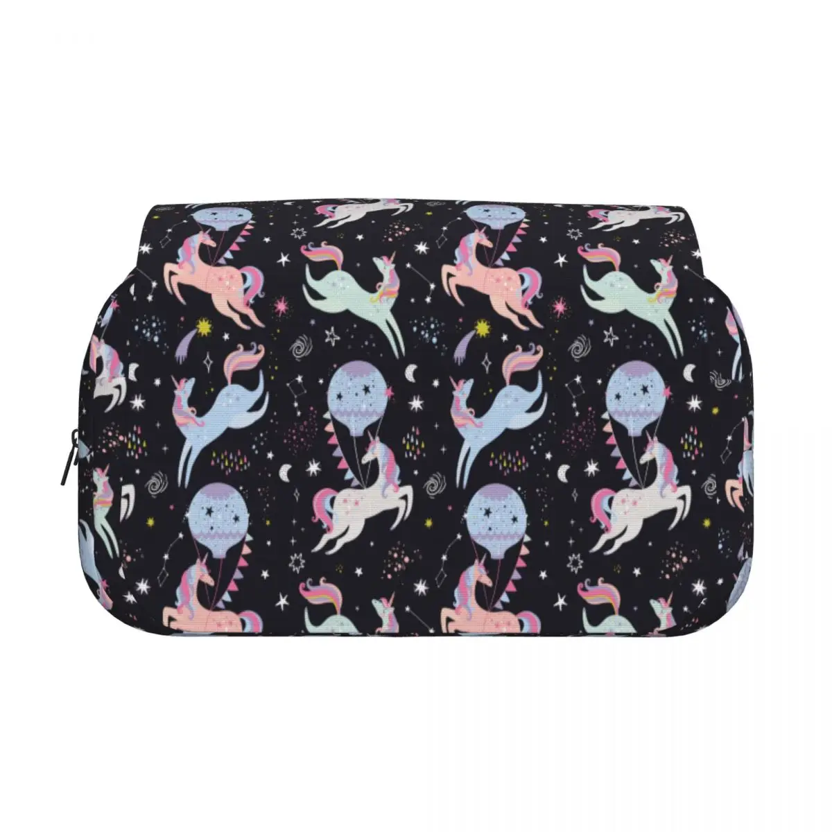 Cartoon Cute Unicorn Double Clamshell Pen Case Pencilcases Pen for Student Big Capacity Bags School Supplies Gifts Stationery