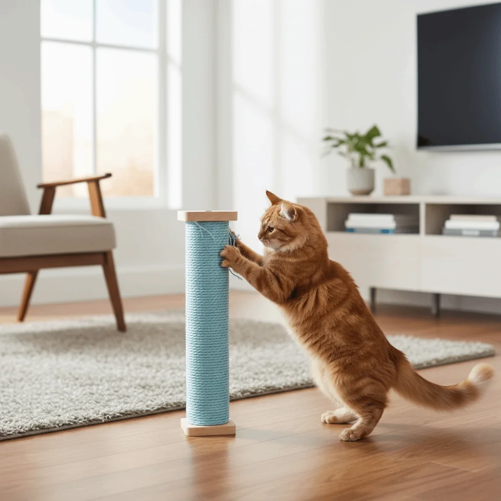 

Sisal Cat Scratcher Pole Wear-resistant Non-Debris Cat Scratching Post Hanging Non-Shedding Cat Scratching Column