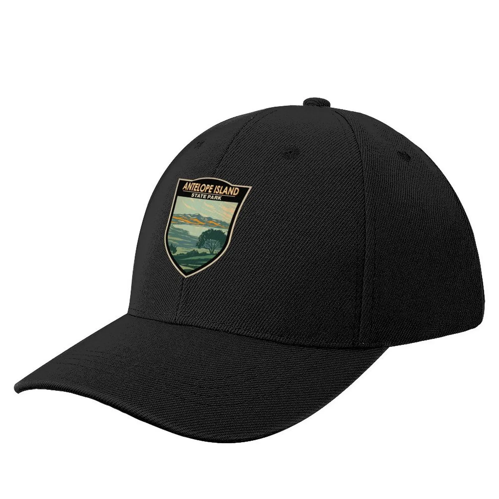 Antelope Island State Park Utah Badge Baseball Cap Hood Hat Beach Luxury Brand Snapback Cap Men's Hats Women's