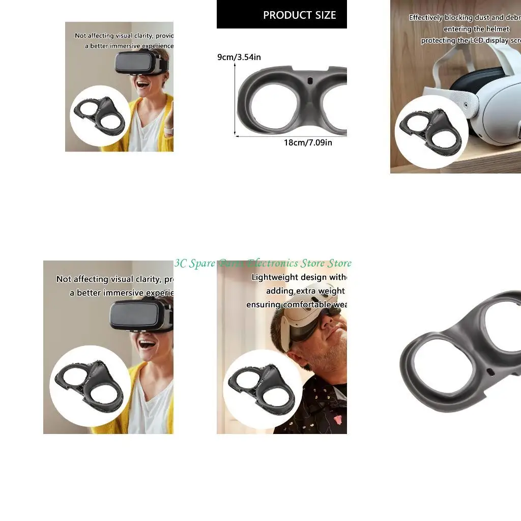 

SZ Dust Pruster Light Cover Увеличен визуальные ясности для 3 -х гарнитур