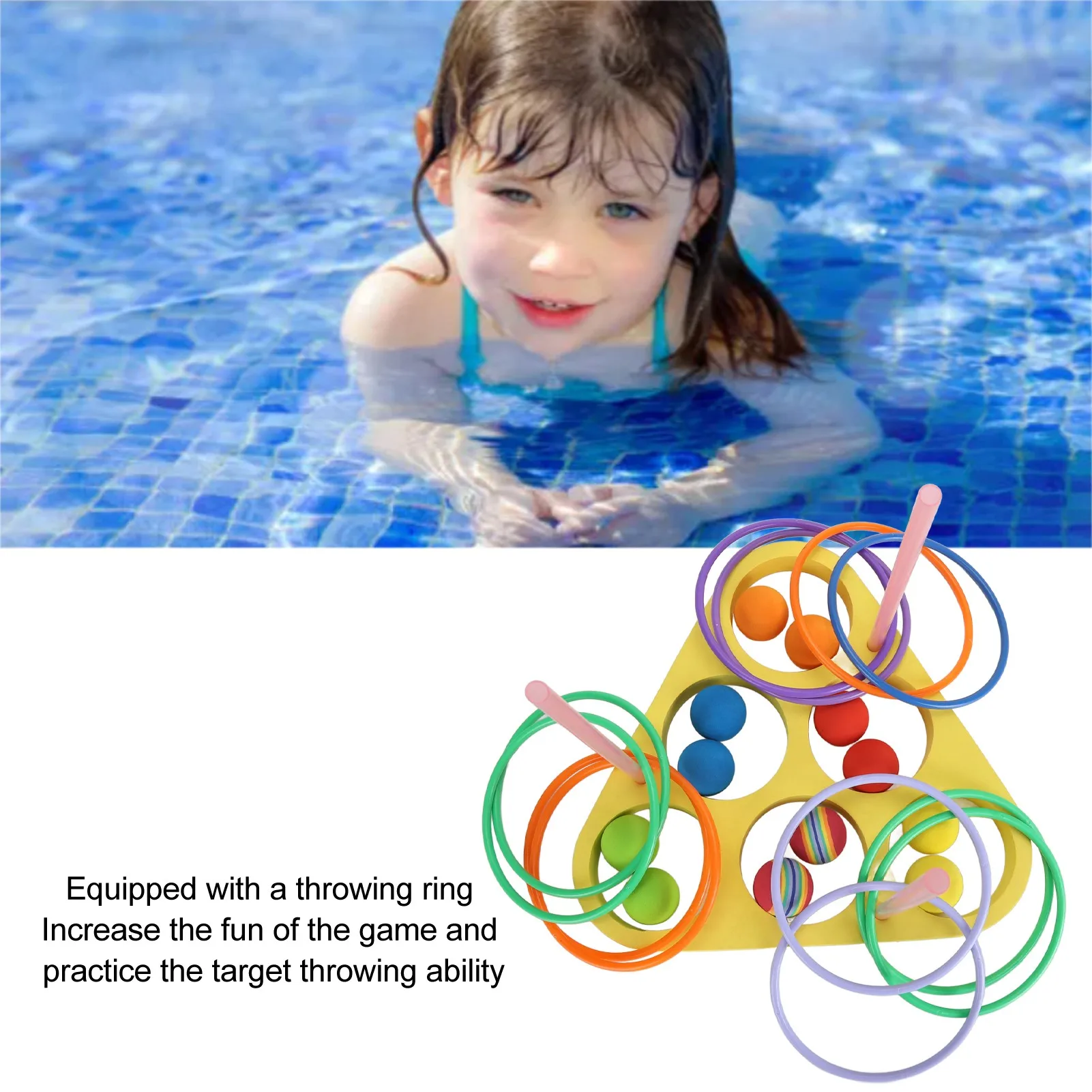 ZK40 Juegos de piscina flotantes Juguetes para lanzar Pelotas de espuma de lanzamiento flotantes de EVA interactivas y divertidas multiusos para niños, niñas y adultos