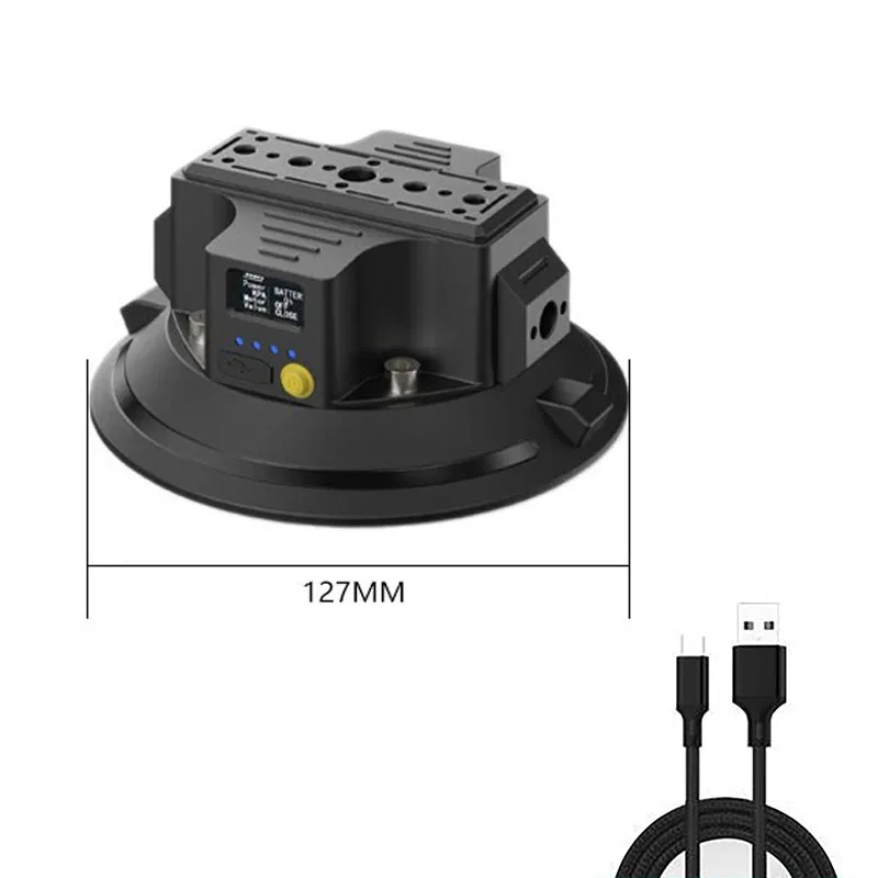 3-6 inch Sterke Elektrische Zuignap Autocamera Zuignap Schokabsorptie Sportcamera Vaste opnametool voor cameratelefoon - afbeelding 1