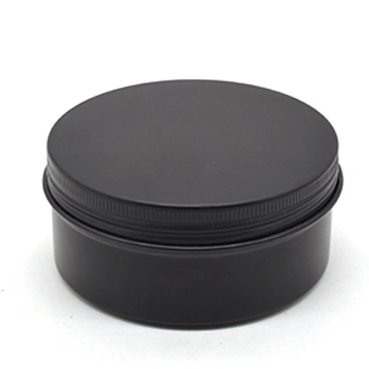 10pcs 5g to 250g Aluminum Round Bottles Tin Cans Box Black Cream Makeup Jar Pot Lid Lip Balm  Empty Candle Tea Cans Container