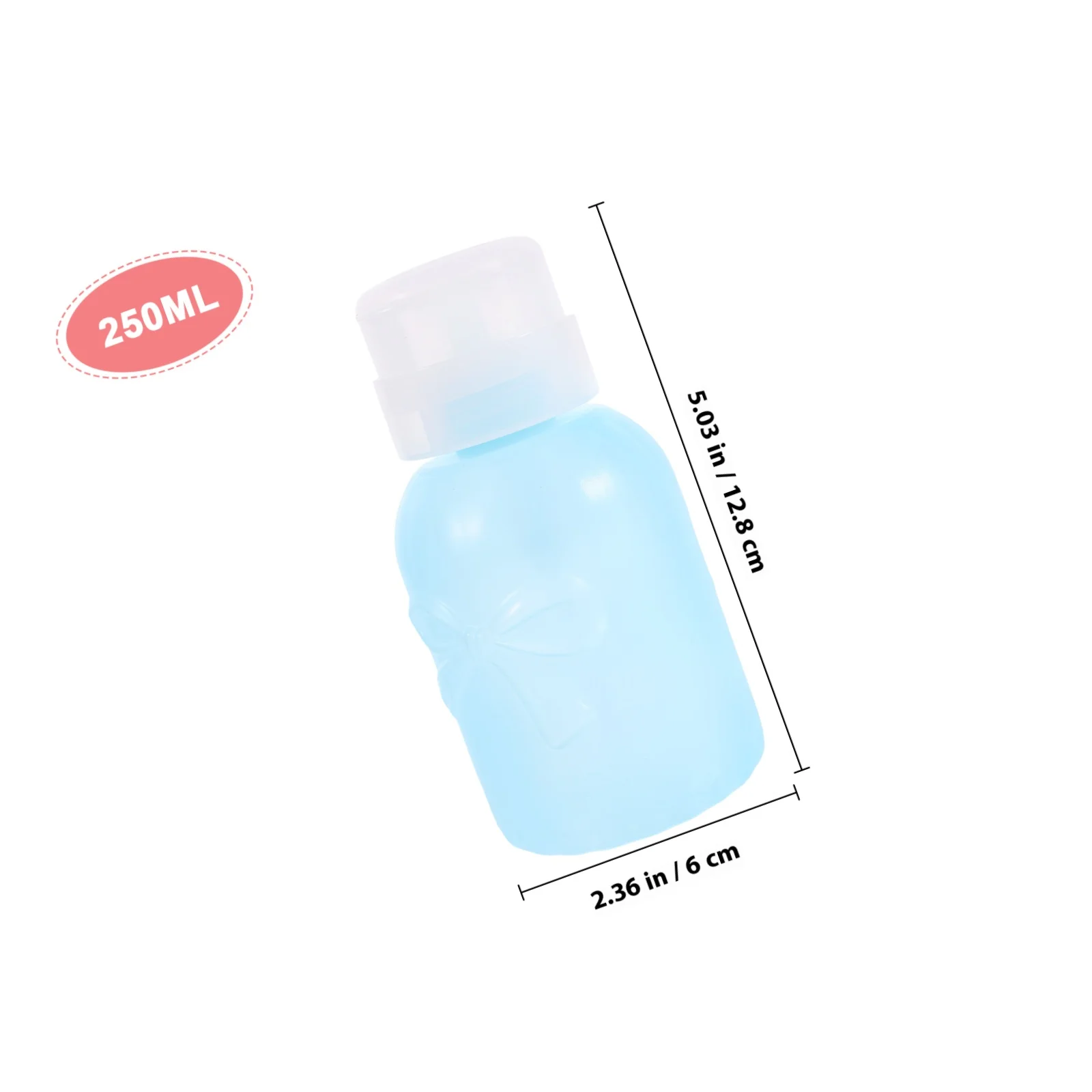 4 قطعة المحمولة دفع أسفل مضخة موزعات مزيل ماكياج زجاجات مزيل طلاء الأظافر حاويات فارغة السفر موزع سائل #3