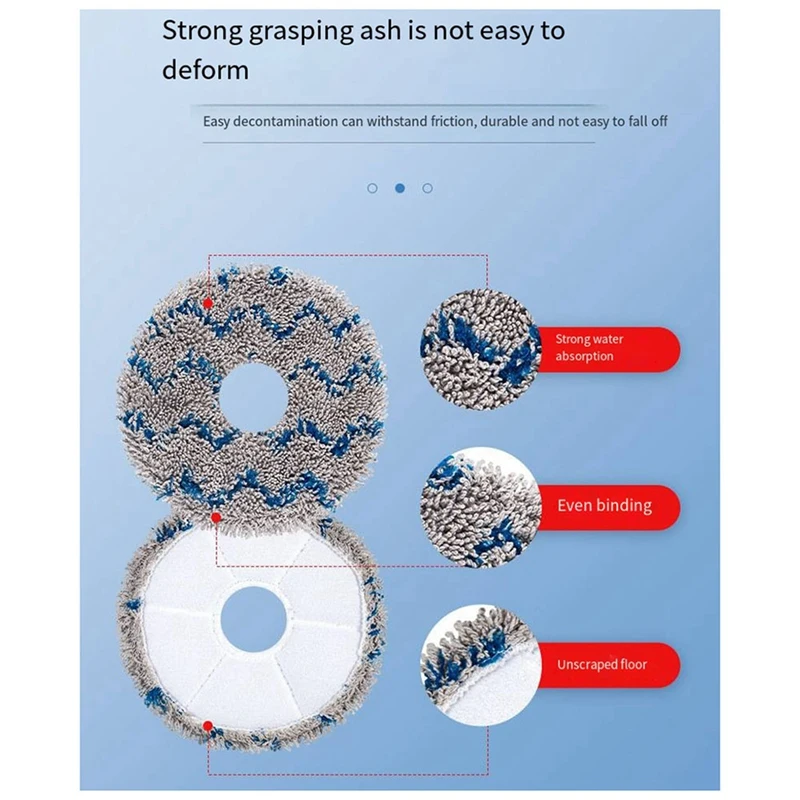 SANQ для Ecovacs X5 PRO аксессуары для подметального робота, швабра, мешок для пыли, расходные материалы для швабры, боковая роликовая щетка, фильтрующие элементы, боковая щетка