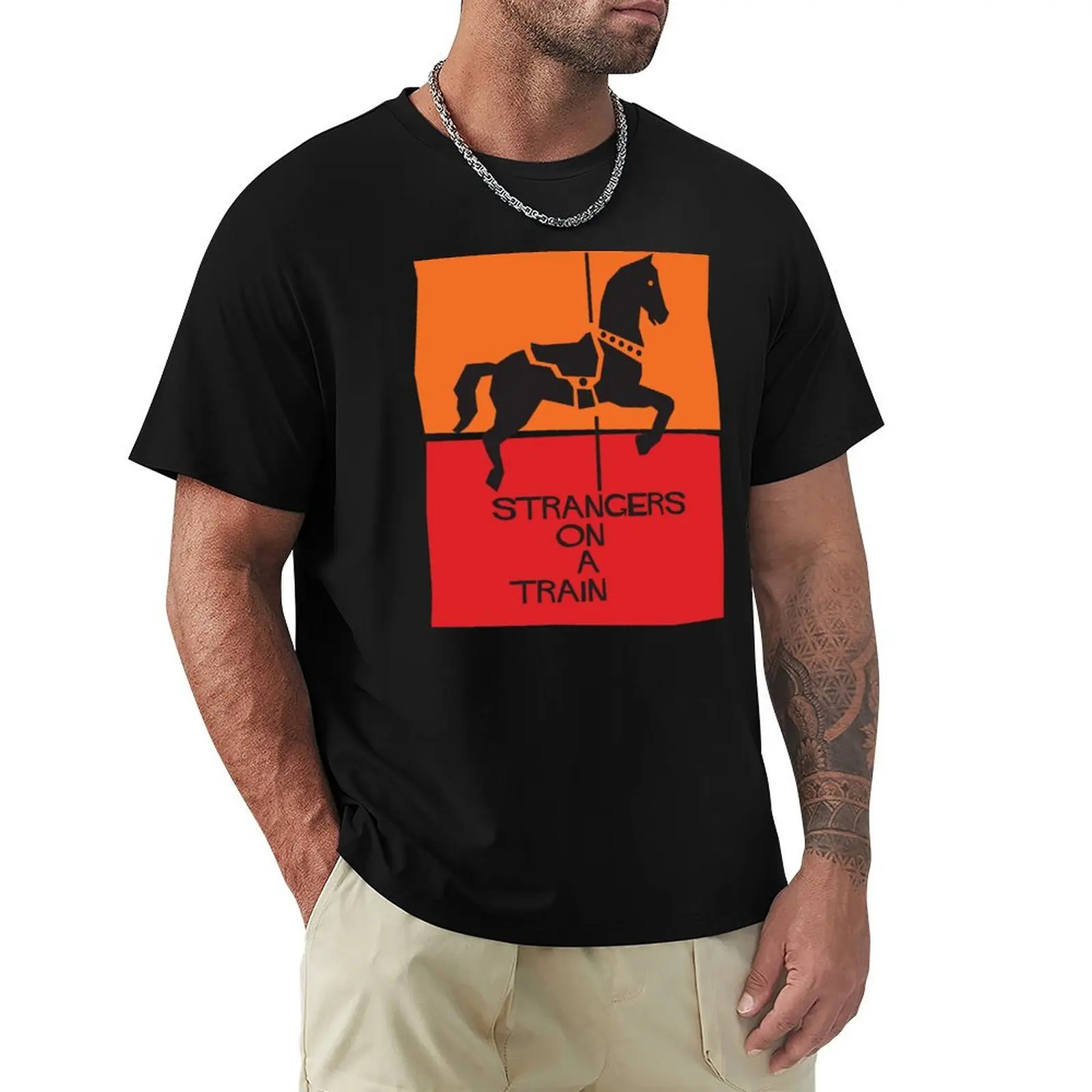 Strangers On A Train T-Shirt Casual Light Summer Short Sleeve Top