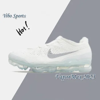Nike Original White VaporMax 2023 Air Flyknit Męskie i damskie niskie buty do biegania Amortyzowane, oddychające buty sportowe