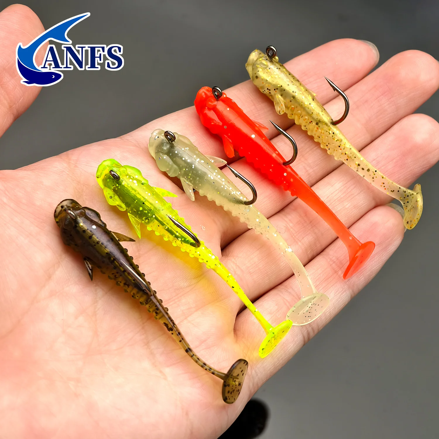 Vinilos ANFS con anzuelo – Cebo realista para agua dulce y salada - imagen 2