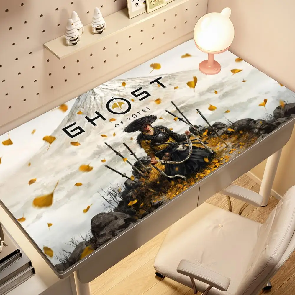 

Game G-Ghost of Yotei Mouse Pad Large Desk Mat Keyboard Ergonomic Office Rubber PC Non-slip Anti-fray Home Custom Best Price