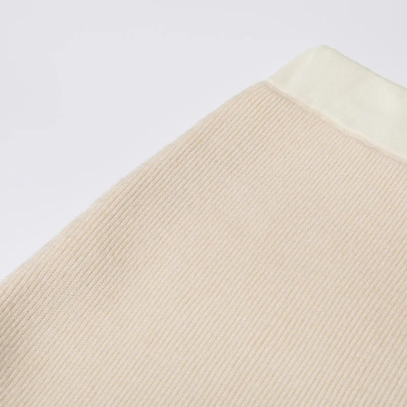 กระโปรงทรงเมอร์เมดผ้าฝ้ายถักแบบใหม่ กระโปรงสำหรับสาวออฟฟิศ