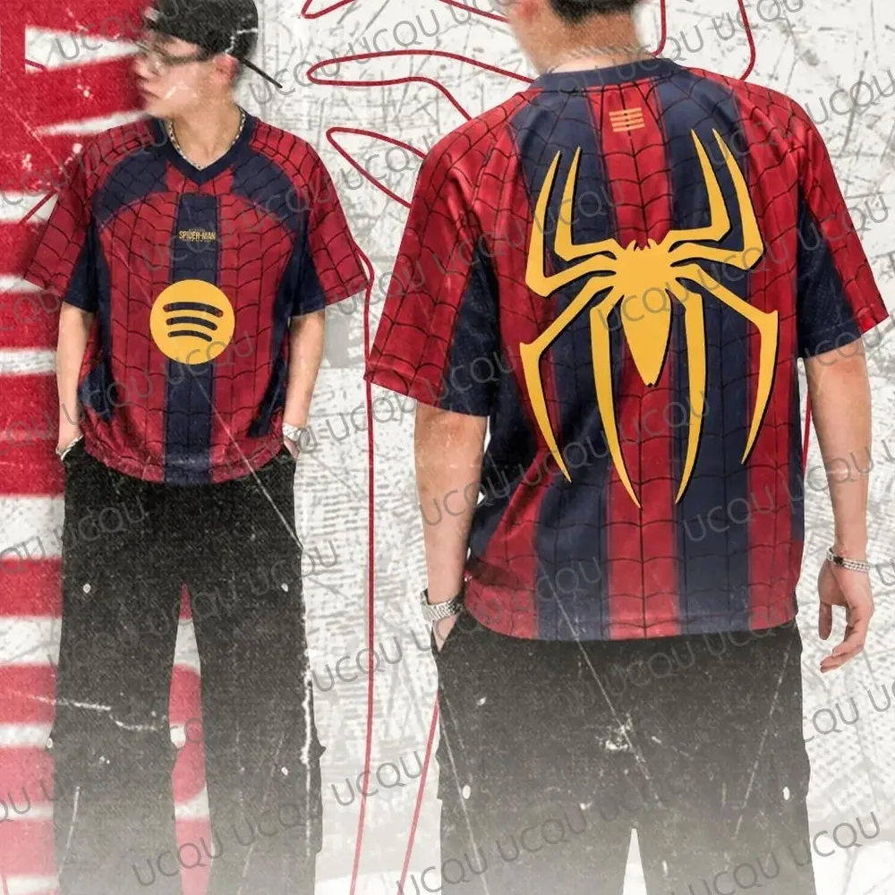 Summer Red Blue Spider 3D Print T-shirt Kids Jersey Tops Men's Casual Tee Shirt Breathable Men Women Unisex Short Sleeves Top