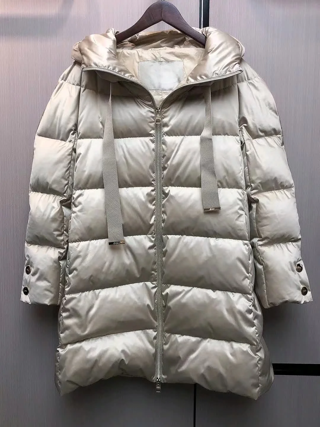 2025H نمط جديد سستة الياقة المدورة هوديي الرباط سترة أنيقة للتنقل سترة طويلة أسفل #4