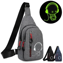 Bolso De pecho para hombre, nuevo bolso De hombro informal a la moda, bandolera De mano para hombre, Mochila De ciclismo coreana, Bolsa masculina, Bolsa De Ombro