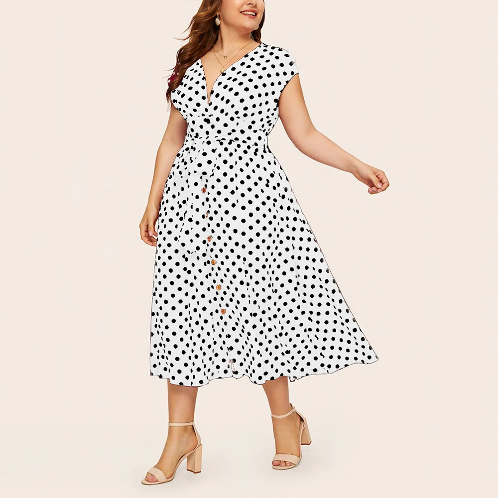 40 lat 50. Rockabilly Vintage Retro damska letnia sukienka na herbatę dla kobiet Plus Size Sundress modna odzież 2024