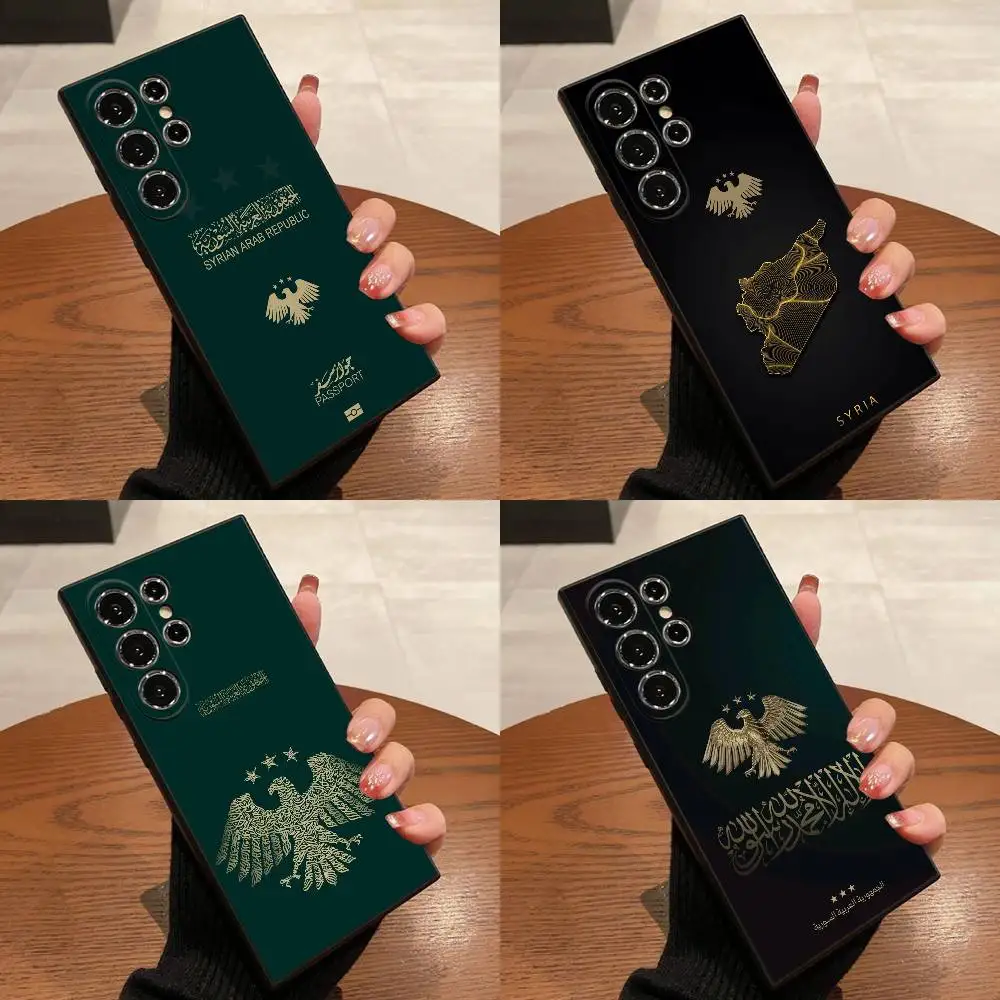 

Syria Syrian Arab Republic Passport Phone Case For Samsung S25,S24,S21,S22,S23,S30,Ultra,S20,Plus,Fe,Lite,5G Black Box
