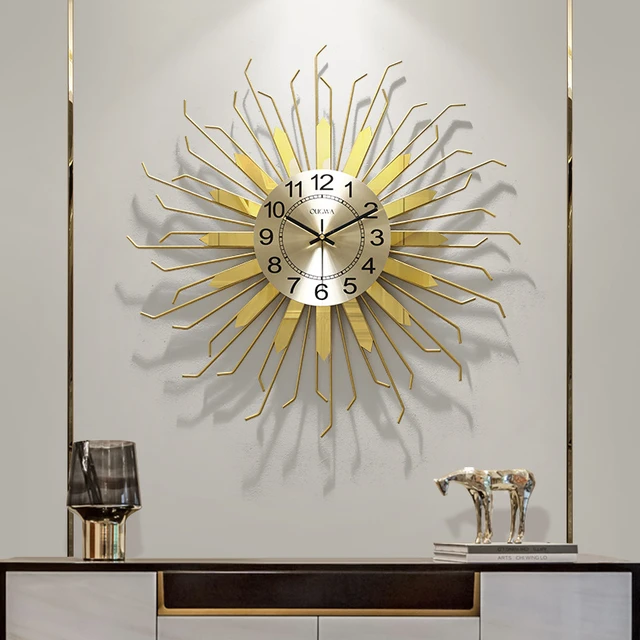 Reloj de pared de lujo con luz nordica para sala de estar decoracion creativa de red arte de celebridades mesa colgante para restaurante mesa de pared AliExpress