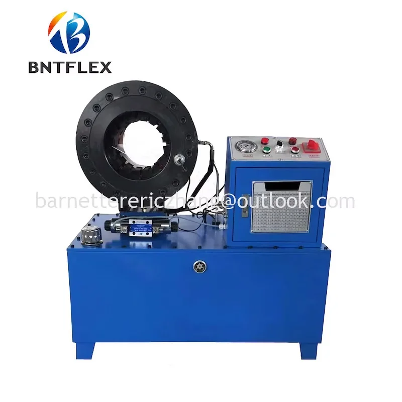 BNTFLEX good quality 380v 4kw semi-automatic 6-102mm a hydraulic press