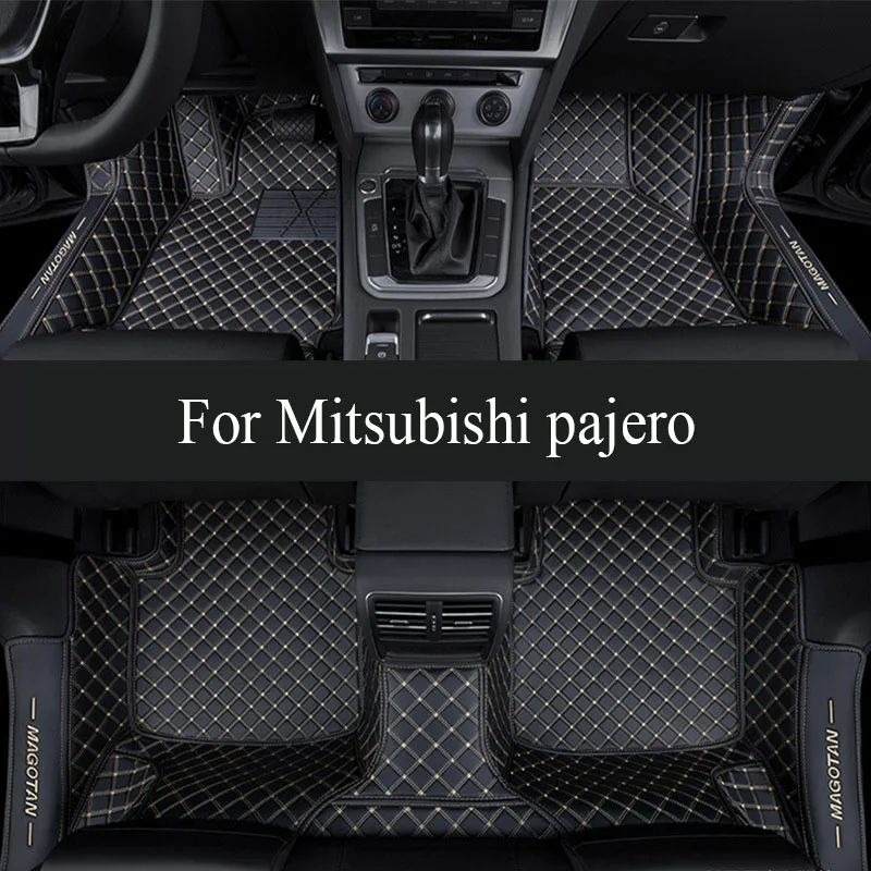 

Car floor mats for Mitsubishi pajero sport 2011 2012 2013 2014 2015 Custom auto foot Pads automobile carpet cover Interior