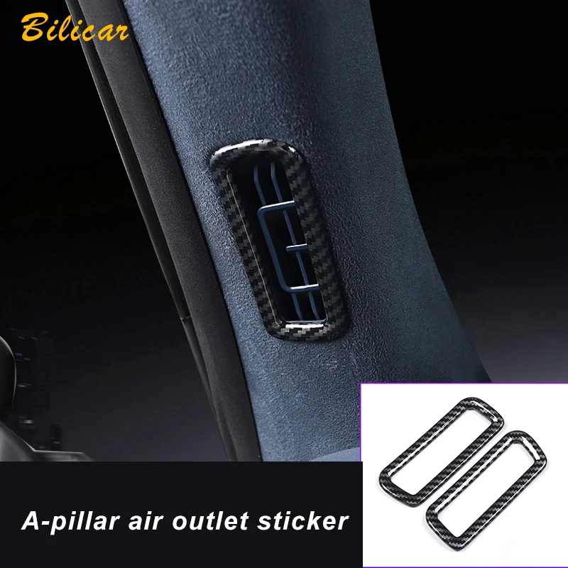 

Car Styling for ZEEKR 001 2022 2023 A B Pillar Air Outlet Protective Sticker Carbon Fiber Decoration Cover Interior Accessories