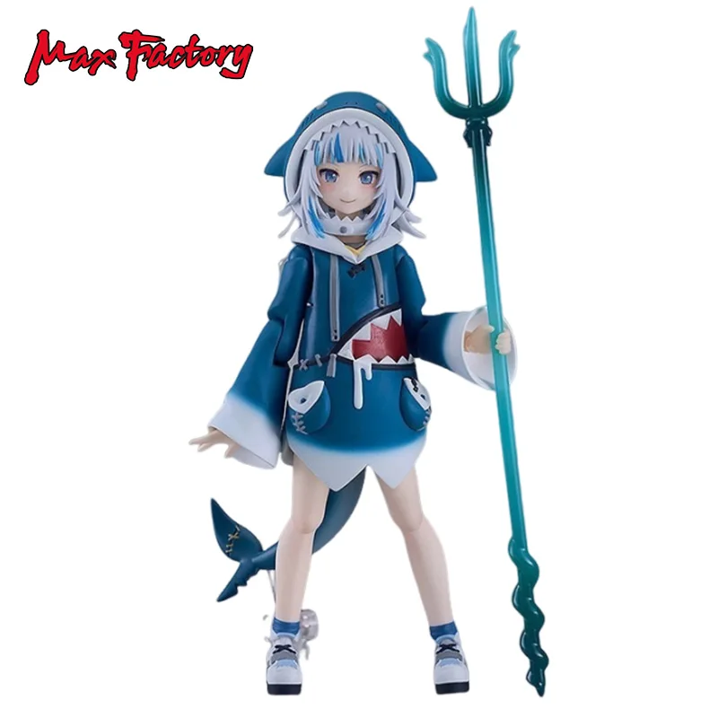 Original MF Max Factory Figma Hololive Gawr Gura 14CM Anime Action Figures Hatsune Miku Collectible Model Statue Decoration Gift