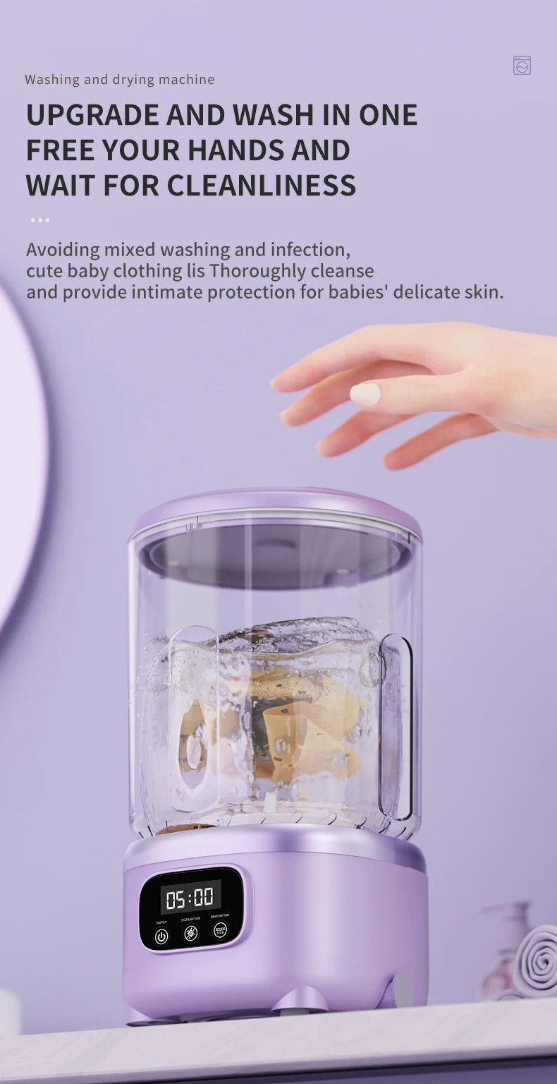 Wireless Mini Portable Washing Machine 7