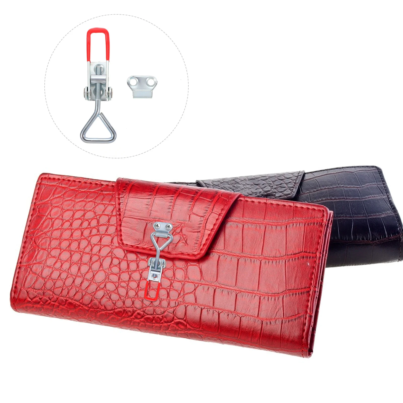 

8Pcs Adjustable Pull Latch Clamp Iron Lock Hasp for Boxes Cabinets Doors Heavy Duty Quick Release Toggle Clamp