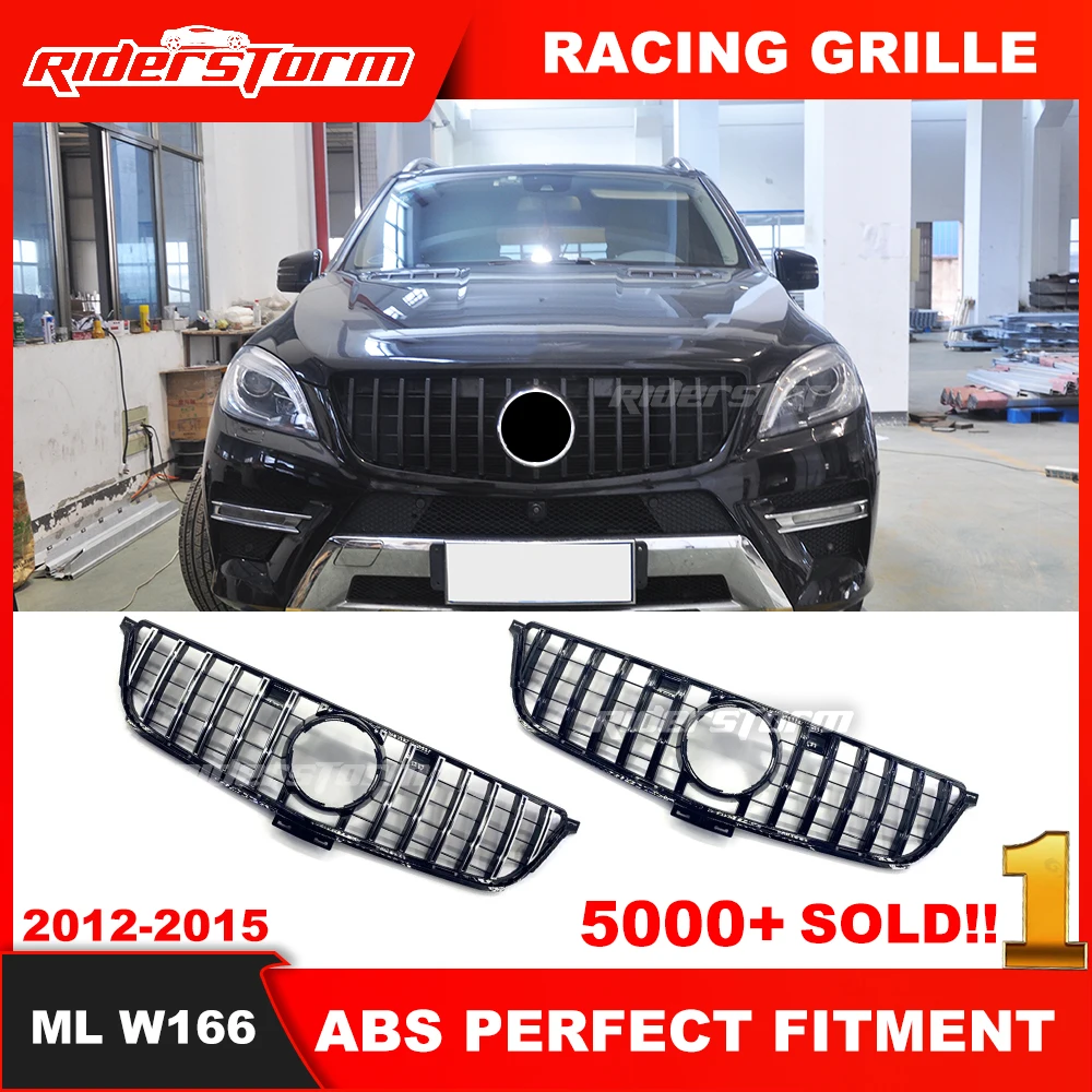 

GT Style grille For mercede ML Class W166 GT grille W166 diamond Grille FOR ML class ML250 ML300 grille front bumper w166 grill