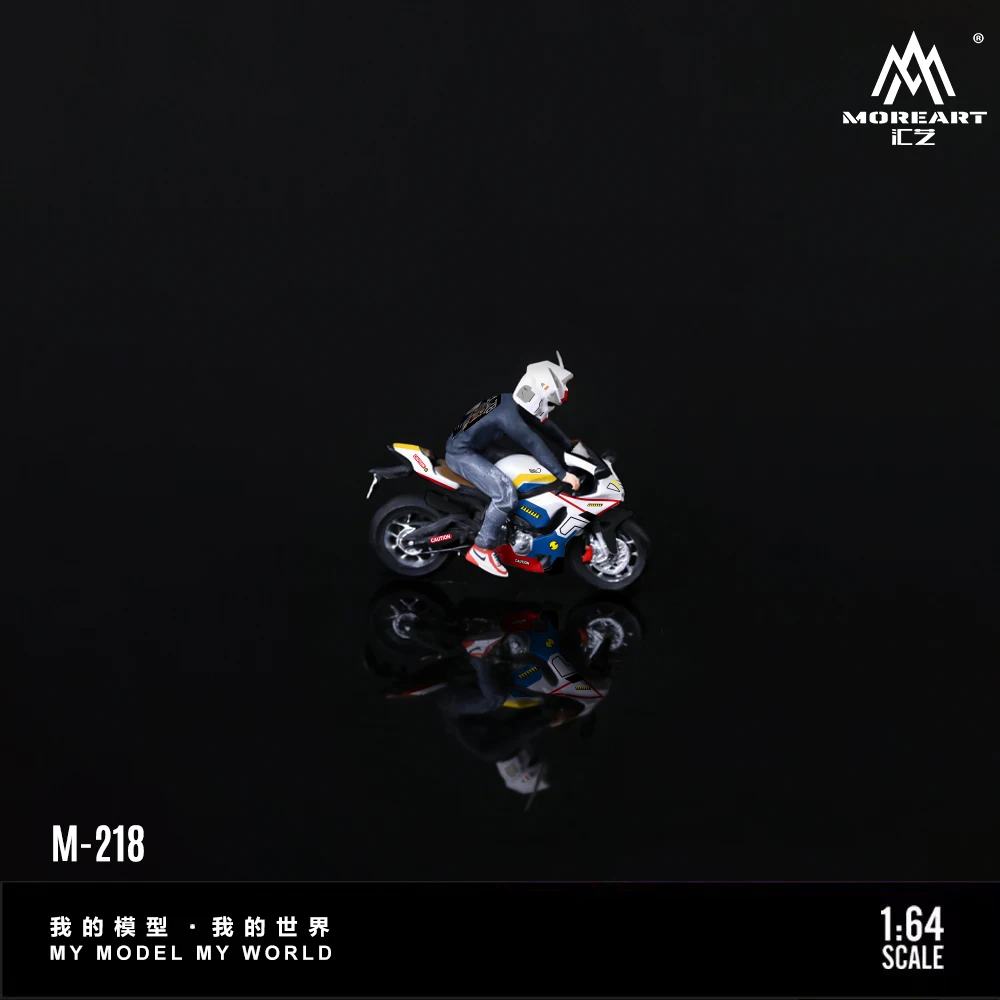 *예약 주문*MoreArt 1:64 YZF-R1 라떼 아트 모터사이클 마스크 라이더 피규어 선물&디스플레이&컬렉션용