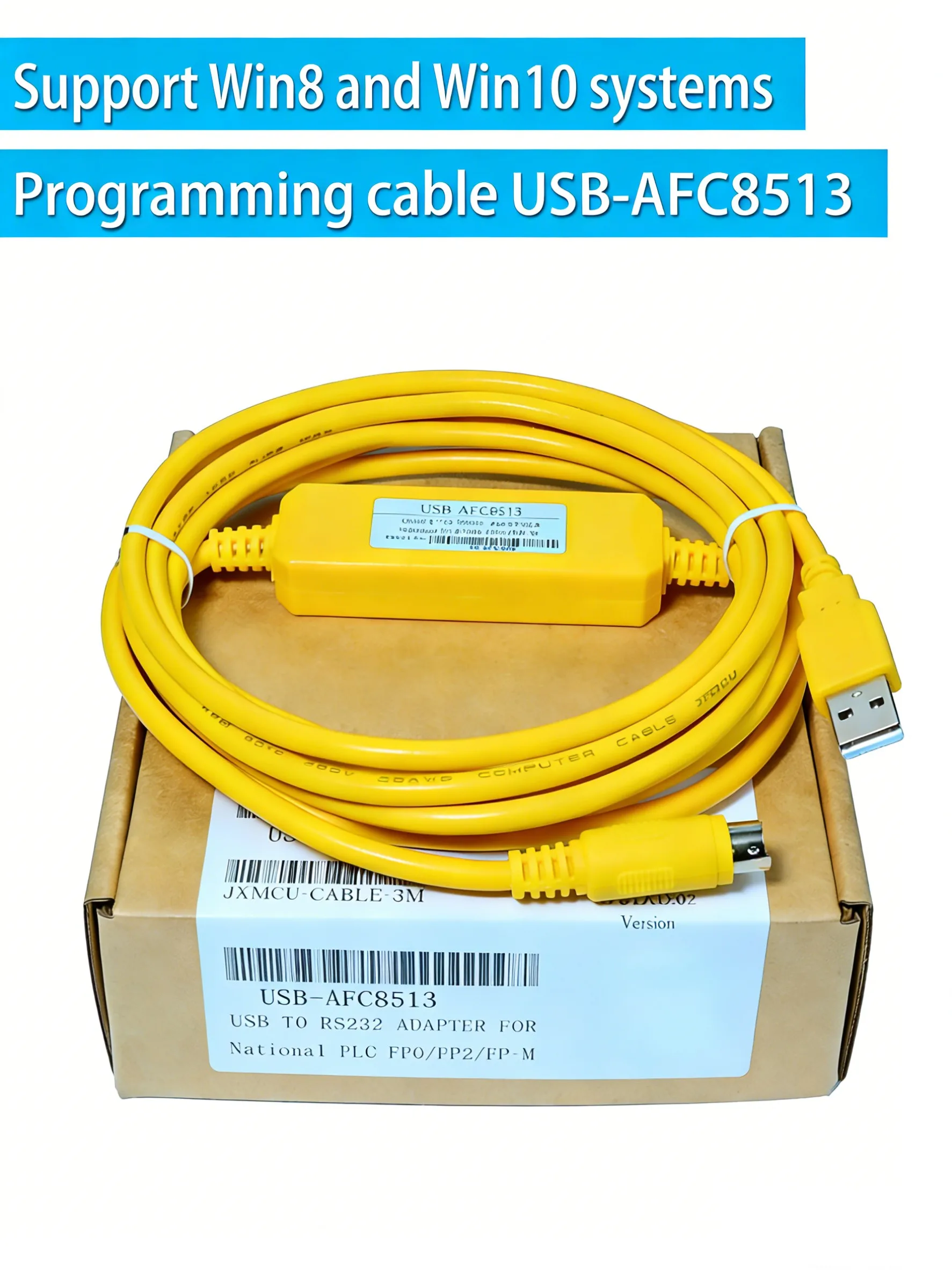 USB-AFC8513 Programming Cable for Panasonic FP-X, FP0, FP2, FPG PLC & 8503 HMI Download Cable