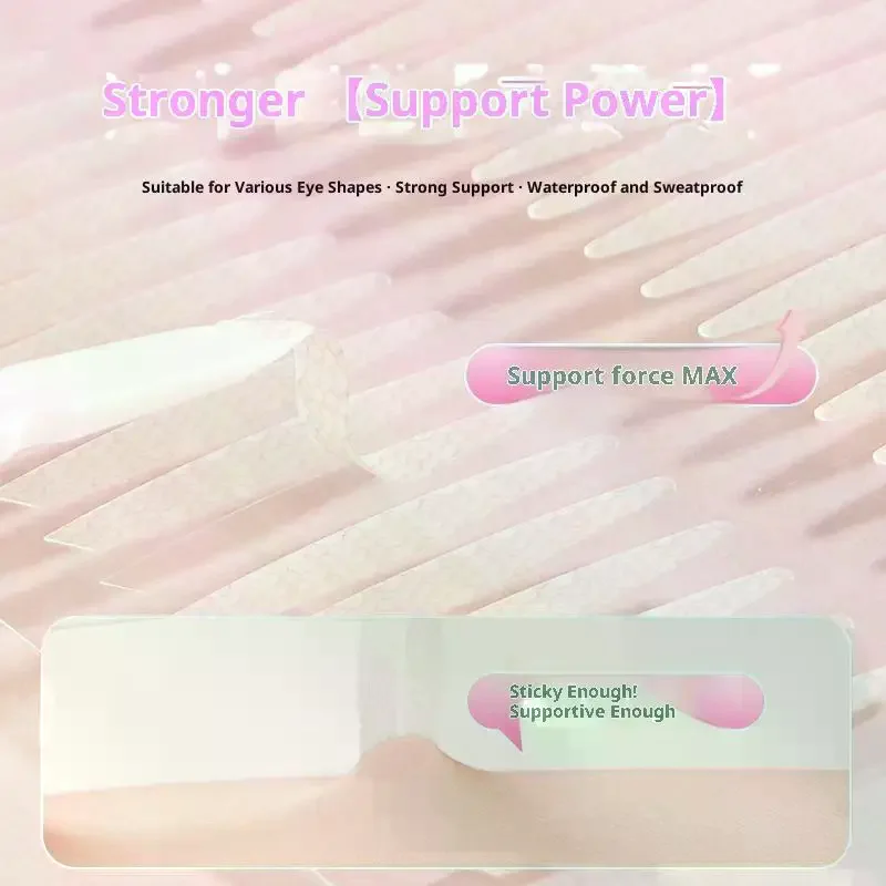 120pcs Invisible Double Eyelid Stickers -Waterproof Natura Long Lasting With Tool Transparent Eyelid Stickers 1pc Y-Fork Tweezer