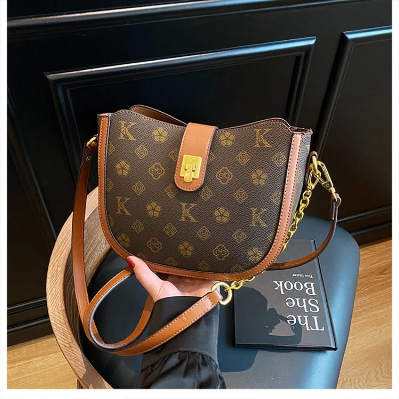 حقيبة كروس نسائية عصرية، حقائب كتف جلدية فاخرة، محفظة رسول للسيدات، فكرة هدية فاخرة