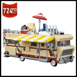 Moc The Walking Deaded Car Dale's RV Model Building Blocks Kit Movies1973 Chieftainer Van Vehicle Bricks Bricks Toys Gifts